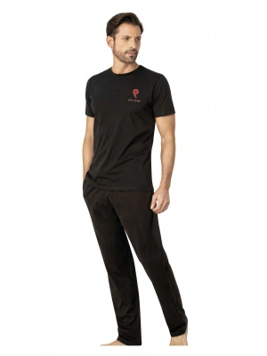 Lisanslı Erkek %100 Pamuklu Kısa Kollu  ve Cepli Yazlık Pijama Takımı