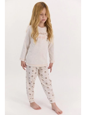 1432 In Bed Kız Çocuk Uzun Kol Pijama Takımı