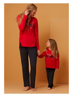 Kırmızı Çocuk Pijama Takımı 1546