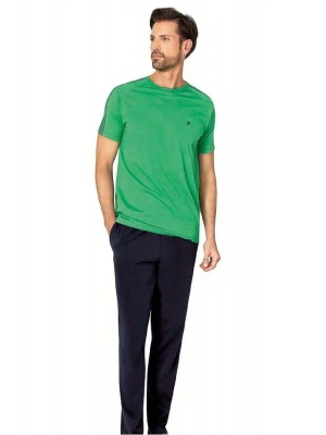 6085 ERKEK PENYE PİJAMA 25Y-YEŞİL-L