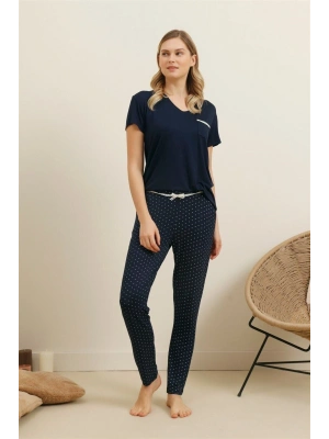 Lacivert Pijama Takım 21aqu0021684