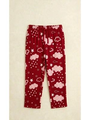 Kırmızı Süet Tek Pijama Altı