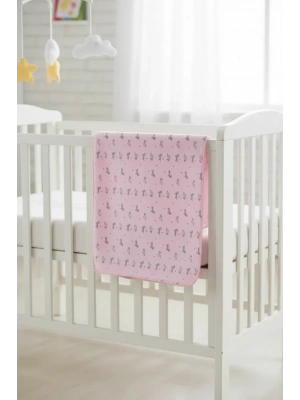 Bibaby Happy Zebra Land Fluffy Bebek Battaniye 64529 Pembe