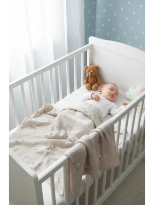 Clever Panda Fluffy Battaniye Gri