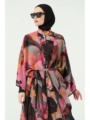 Esinti Desenli Su İtici Tam Tesettür Mayo DLX-25421