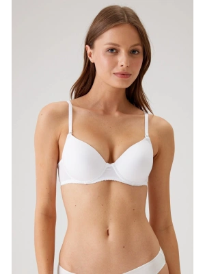 Pierre Cardin Balenli Desteksiz Micro Sütyen Kadın Beyaz 6000