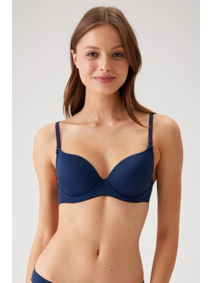 Balenli Desteksiz Micro Sütyen Lacivert 6000