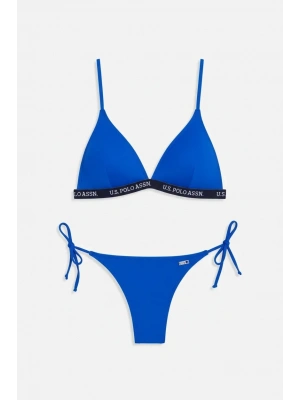 Kadın Saks Mavi İpli Bikini Altı