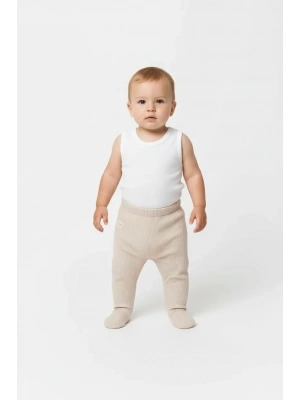 Waffle Smile Patikli Pantolon Ekru