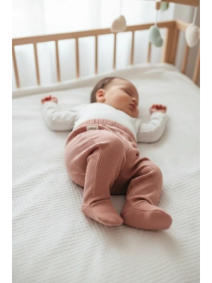 Waffle Smile Patikli Pantolon Redbrown