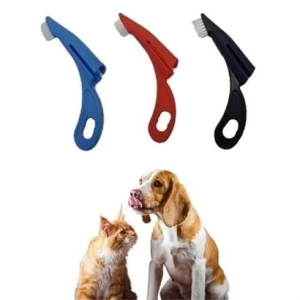 ANTIKBEDESTEN®  Kedi ve Köpek Parmak Geçmeli Diş Bakım Fırçası Evcil Hayvan Diş Tartar Plak Temizleme