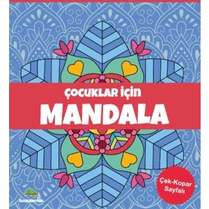 Çocuklar İçin Mandala - Mavi