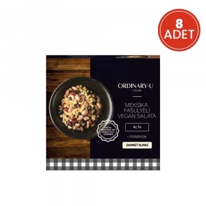 MEKSİKA FASÜLYELİ VEGAN SALATA MIX 8Lİ HAZIR YEMEK
