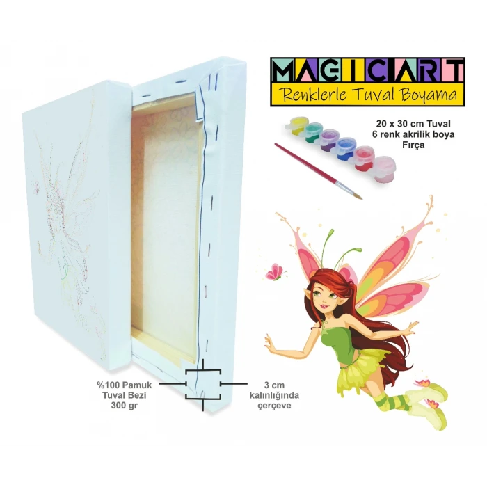 Magic Art Peri Renklerle Boyama Seti