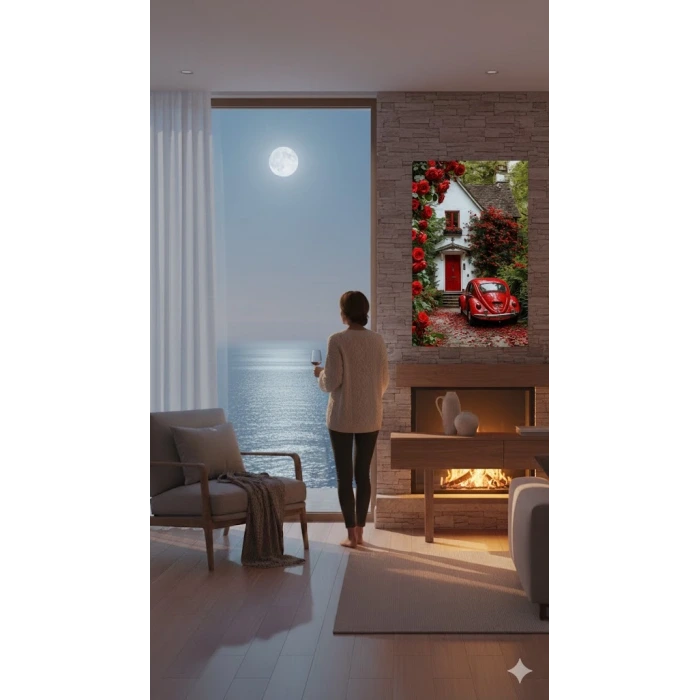 Magic Art Sayılarla Tuval Boyama Gül Bahçesi