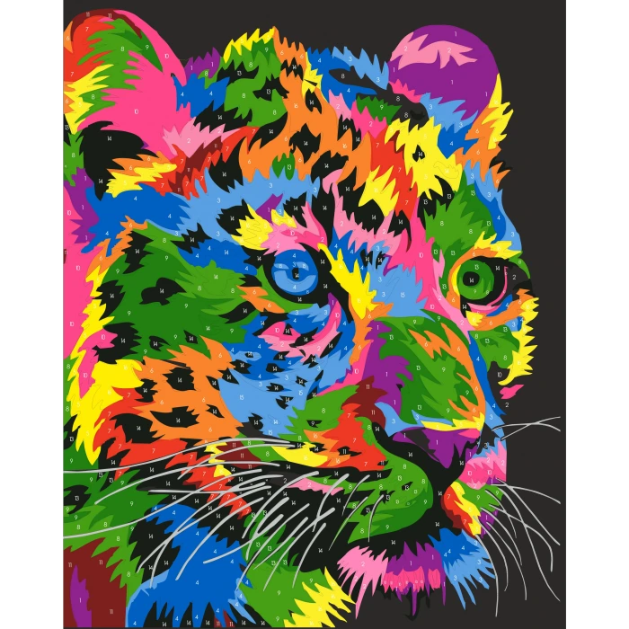 Magic Art Sayılarla Boyama 40x50 Aslan