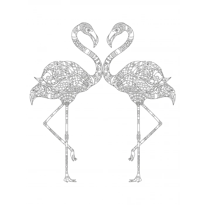 Magic Art 30 x 40 cm Mandala Tuval Seti Flamingo