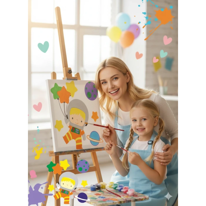 Magic Art Astronot Boyama Seti