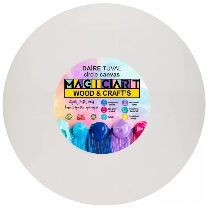 Magic Art DAT25 Daire Tuval 25 cm
