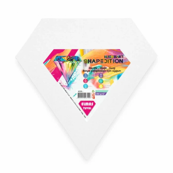 Magic Art ELMT23 Diamond (Elmas) Şekilli Tuval 23x24 cm