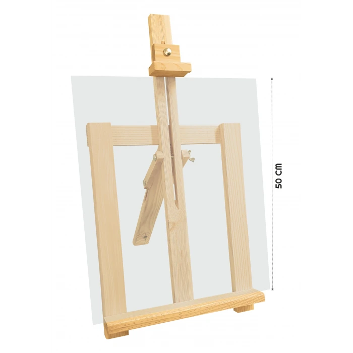 Magic Art Masaüstü Lüks Çam Şövale 62 cm (Kutulu)