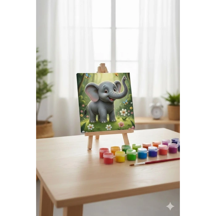 Magic Art Renklerle Boyama Seti Fil