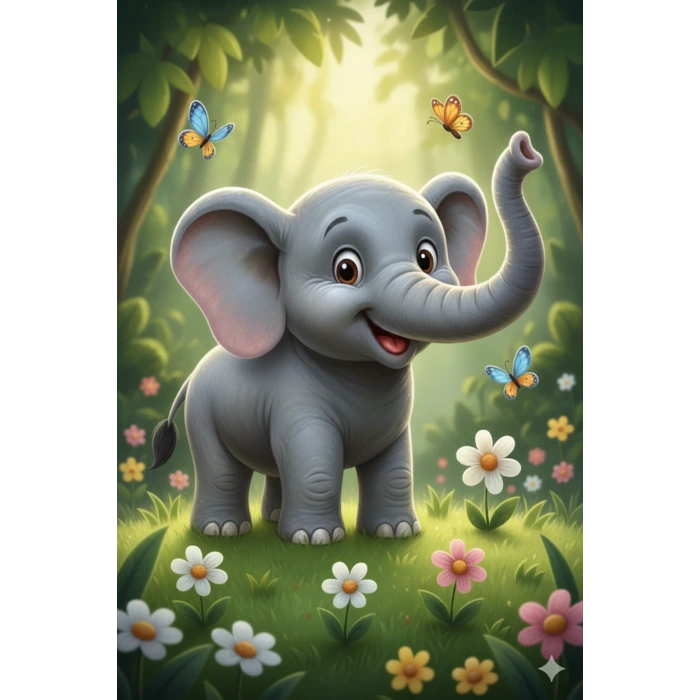 Magic Art Renklerle Boyama Seti Fil