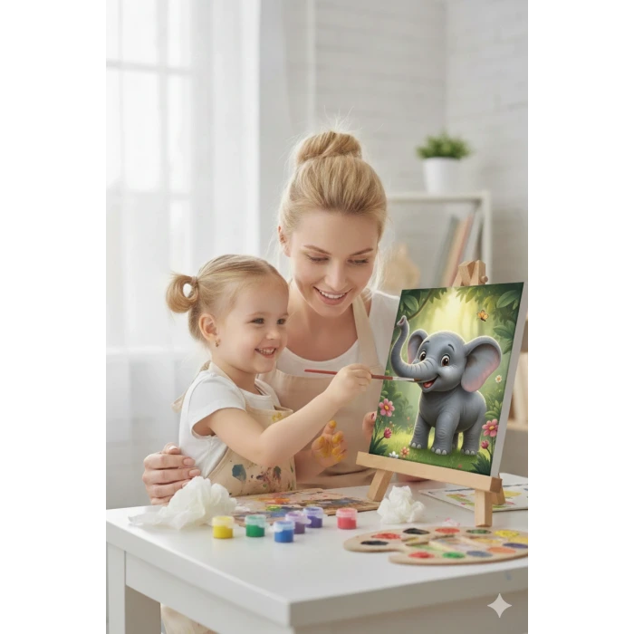 Magic Art Renklerle Boyama Seti Fil