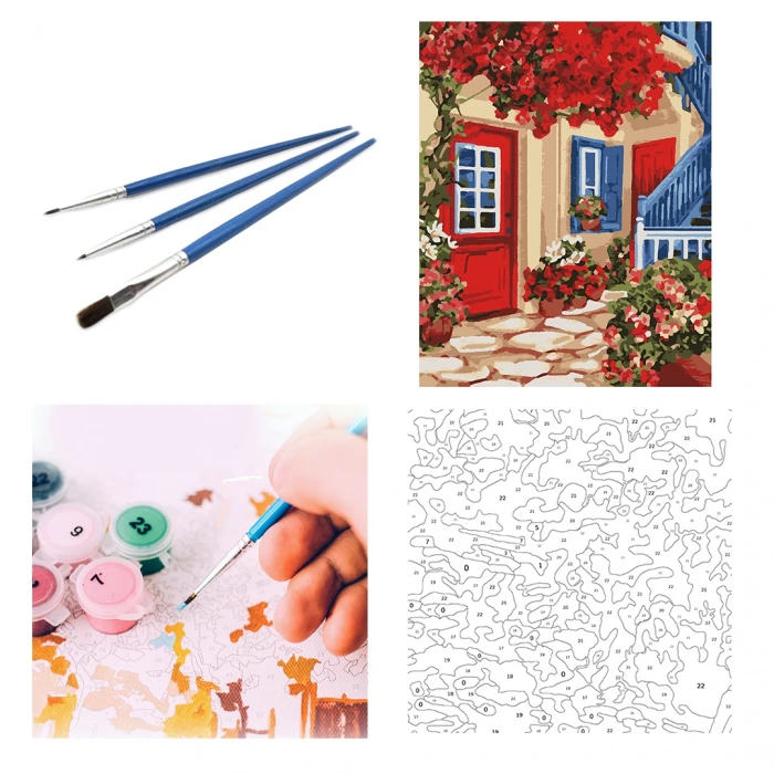 Magic Art Sayılarla Tuval Boyama Gül Bahçesi