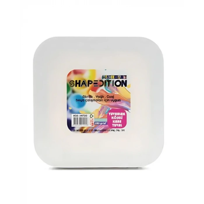 Magic Art YKT20 Yuvarlak Köşeli Kare Tuval 20 cm