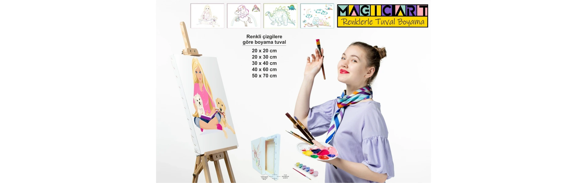 Renklerle Tuval Boyama