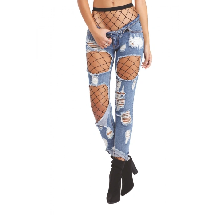 Aria s Closet Siyah Fileli Külotlu Çorap