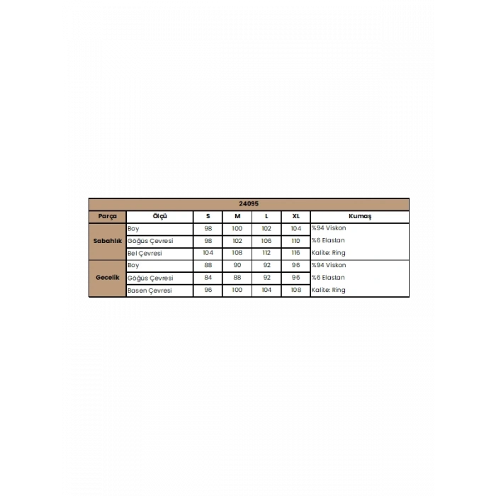 Arias Closet Yaprak Desenli Dantelli ve Dekolteli Sabahlık Takımı