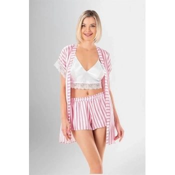 Aria s Closet 3 lü Şort Takımı Desenli