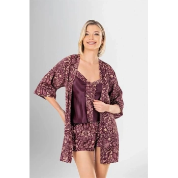 Aria s Closet 3 lü Şort Takımı Desenli