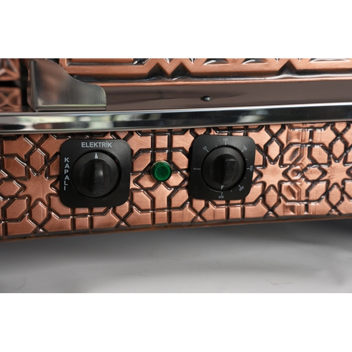 6lı Bakır Elektrikli Pleytli Çay Kazanı