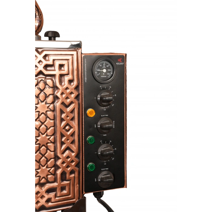 6lı Bakır Doğalgazlı ve Elektrikli Çay Kazanı