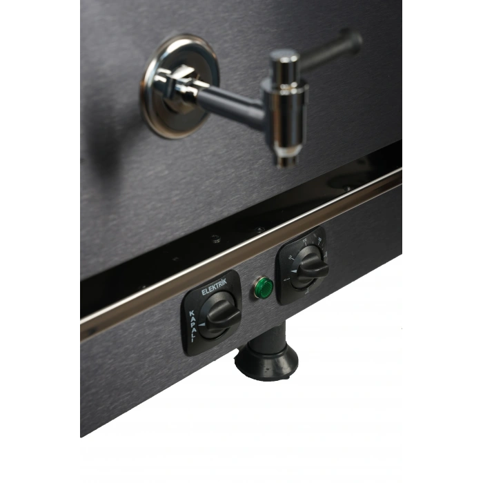 5li Dekoratif İnox Elektrikli Pleytli Çay Kazanı