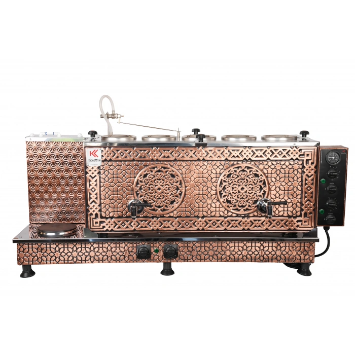 5li Bakır Elektrikli Pleytli Çay Kazanı