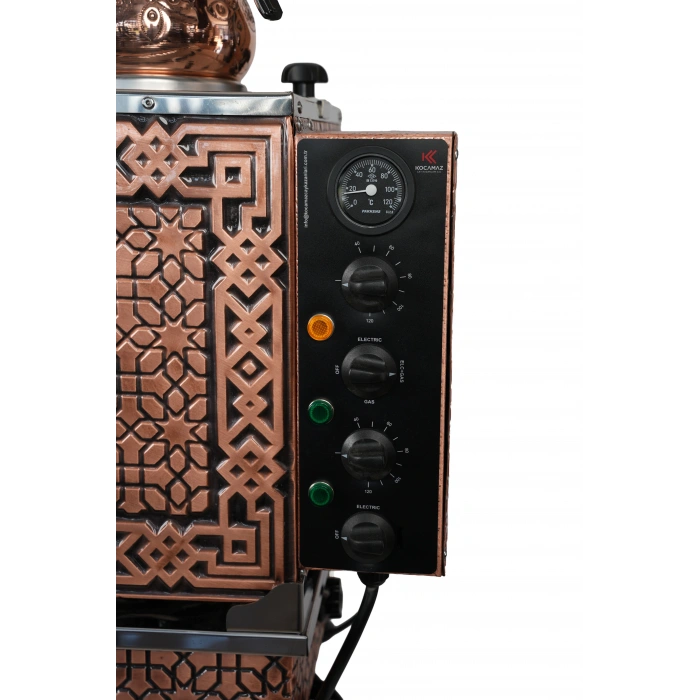 5li Bakır Doğalgaz ve Elektrikli Çay Kazanı