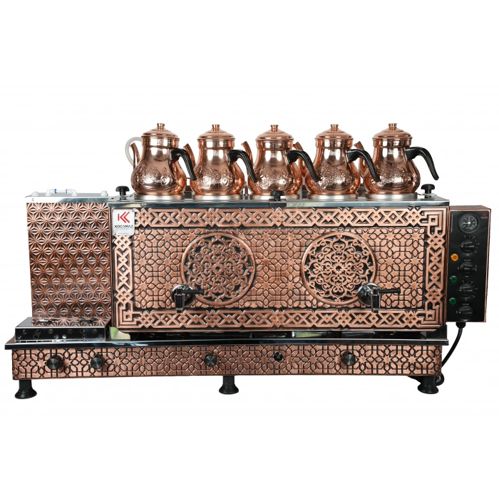 5li Bakır Doğalgaz ve Elektrikli Çay Kazanı