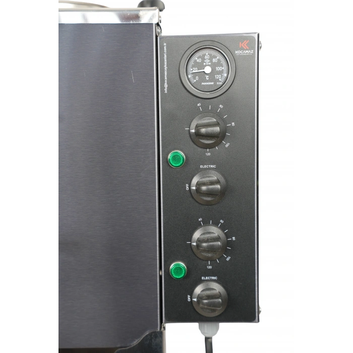 4lü Dekoratif İnox Elektrikli Pleytli Çay Kazanı