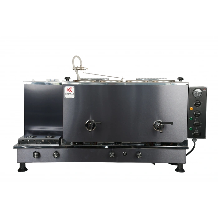 4lü Dekoratif İnox Doğalgazlı ve Elektrikli Çay Kazanı