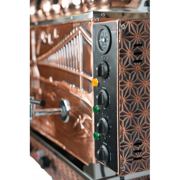 4lü Bakır Sıfıra Sıfır Doğalgazlı ve Elektrikli Özel Desen Çay Kazanı