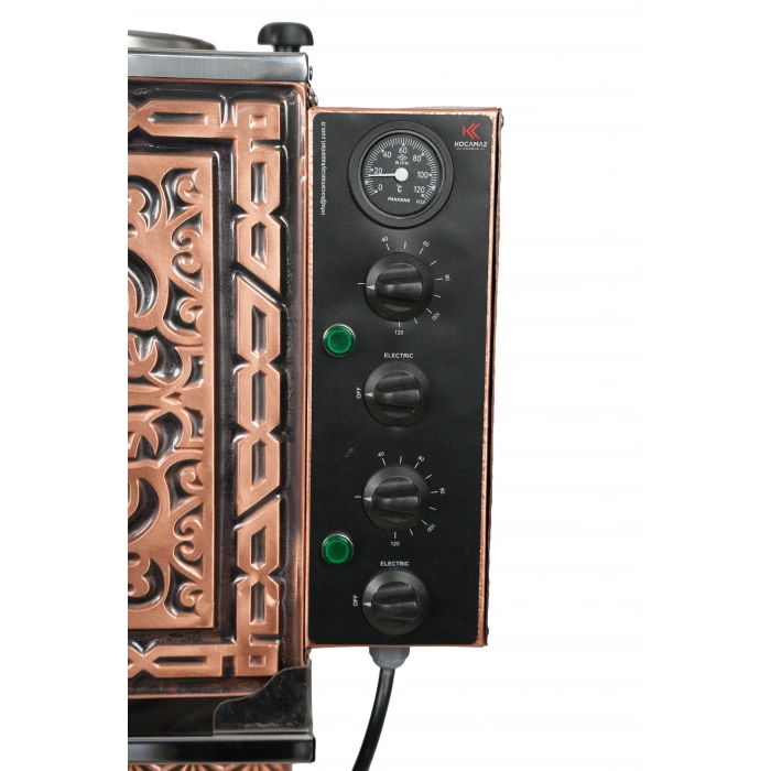 4lü Bakır Elektrikli Pleytli Çay Kazanı