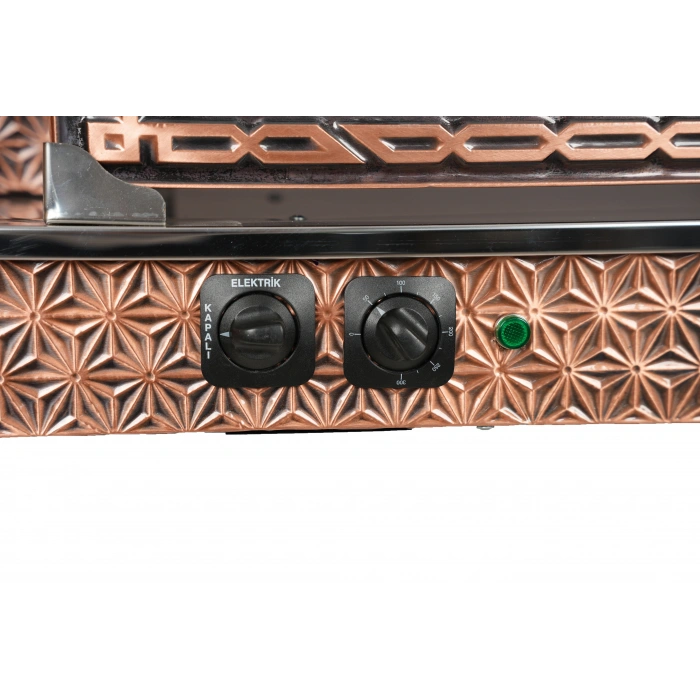 4lü Bakır Elektrikli Pleytli Çay Kazanı