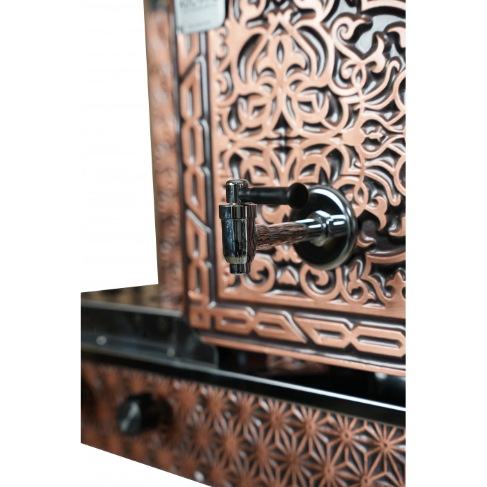 4lü Bakır Doğalgazlı ve Elektrikli Çay Kazanı