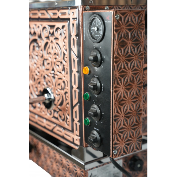 4lü Bakır Doğalgazlı ve Elektrikli Çay Kazanı