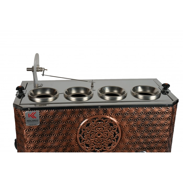 4lü Bakır Çayland Elektrikli Çay Kazanı