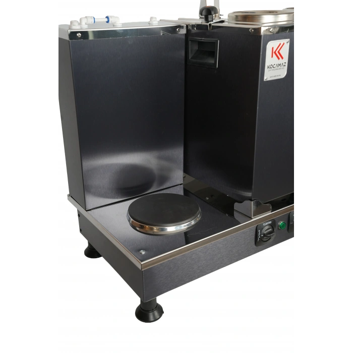 3lü Dekoratif İnox Elektrikli Pleytli Çay Kazanı